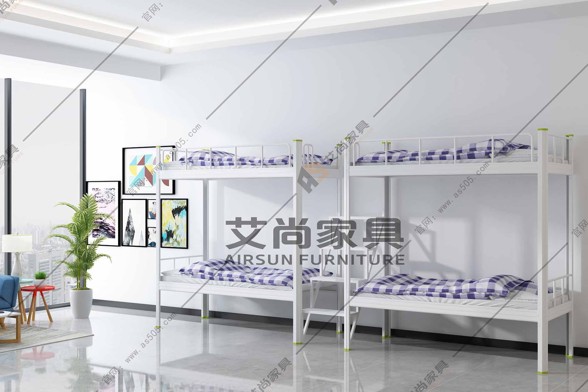 學生上下鋪鐵床價格