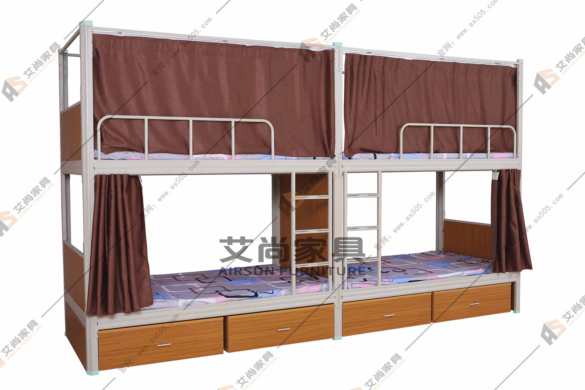 員工鐵架雙層床