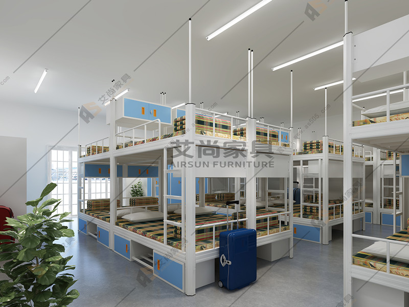 宿舍雙層高低鐵床 宿舍雙層高低鐵床