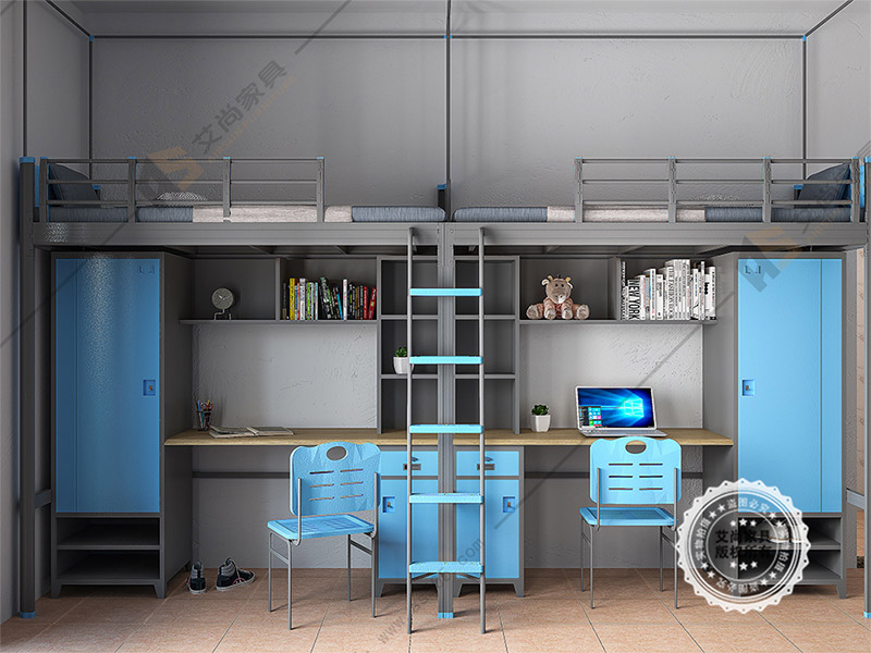 二連體學(xué)生公寓床