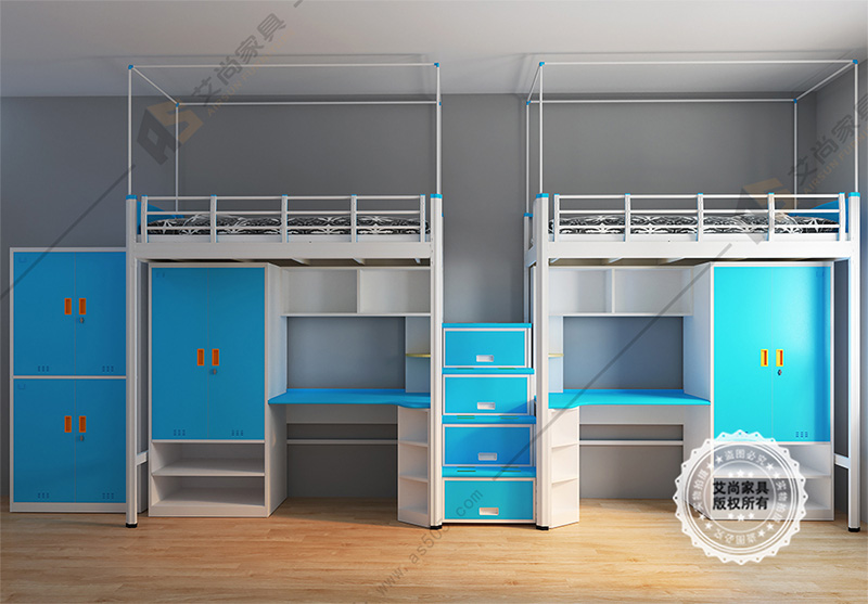 二連體學(xué)生公寓床